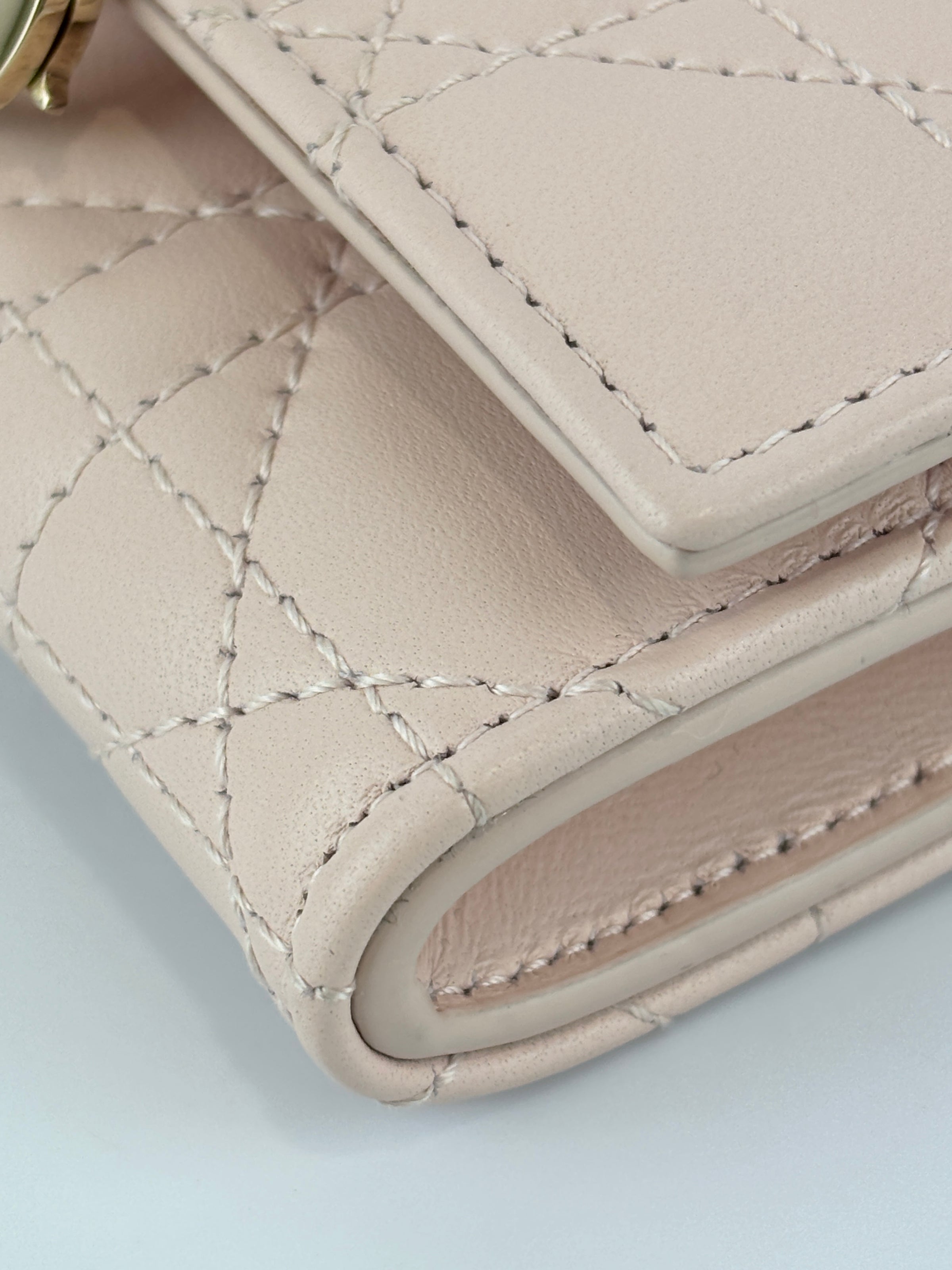 My Dior Glycine Wallet in Powder Pink Cannage Lambskin