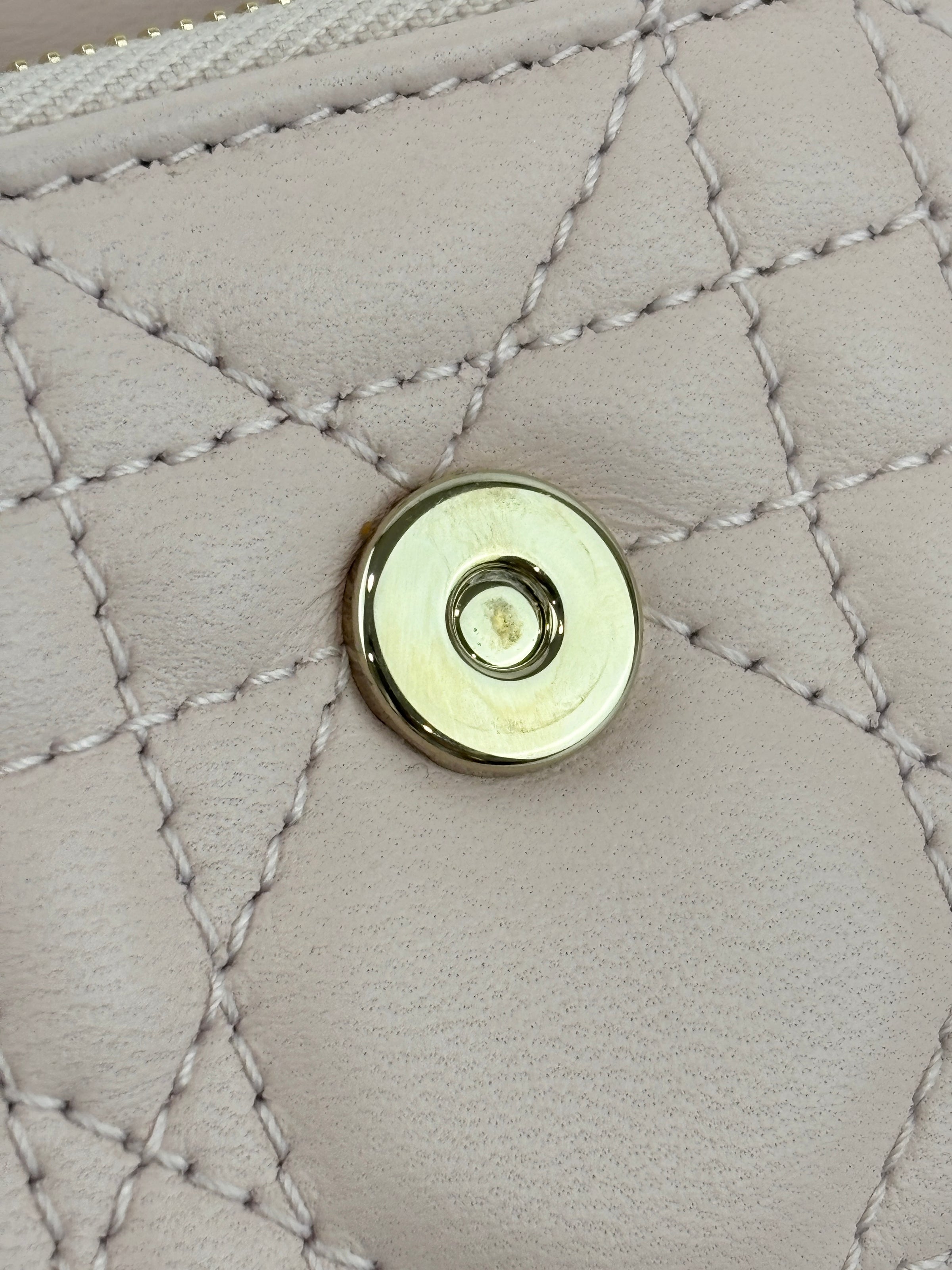 My Dior Glycine Wallet in Powder Pink Cannage Lambskin
