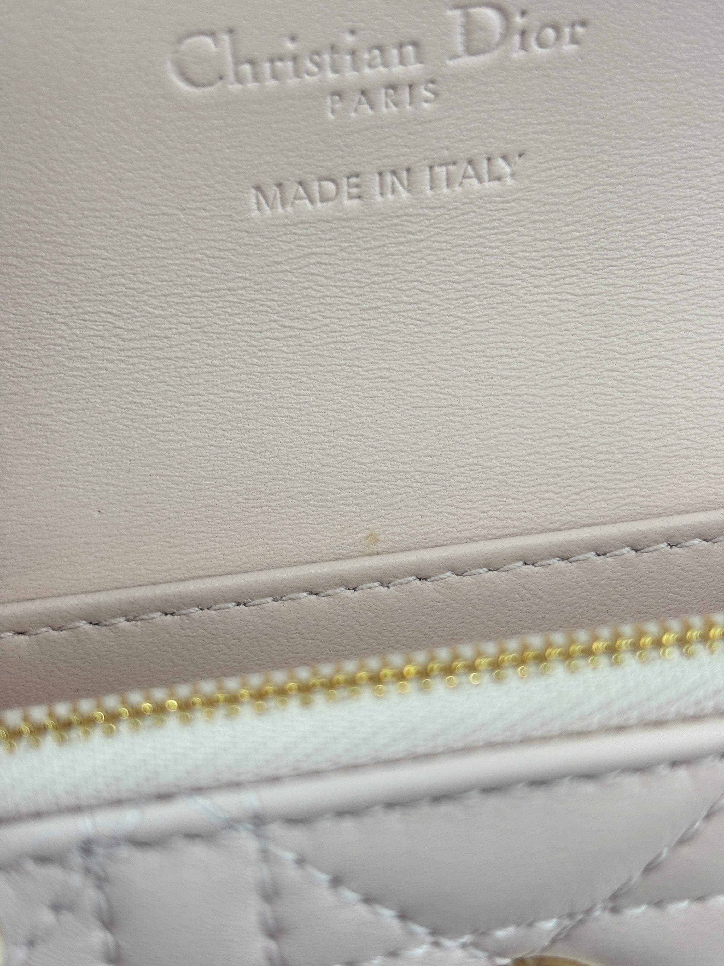 My Dior Glycine Wallet in Powder Pink Cannage Lambskin