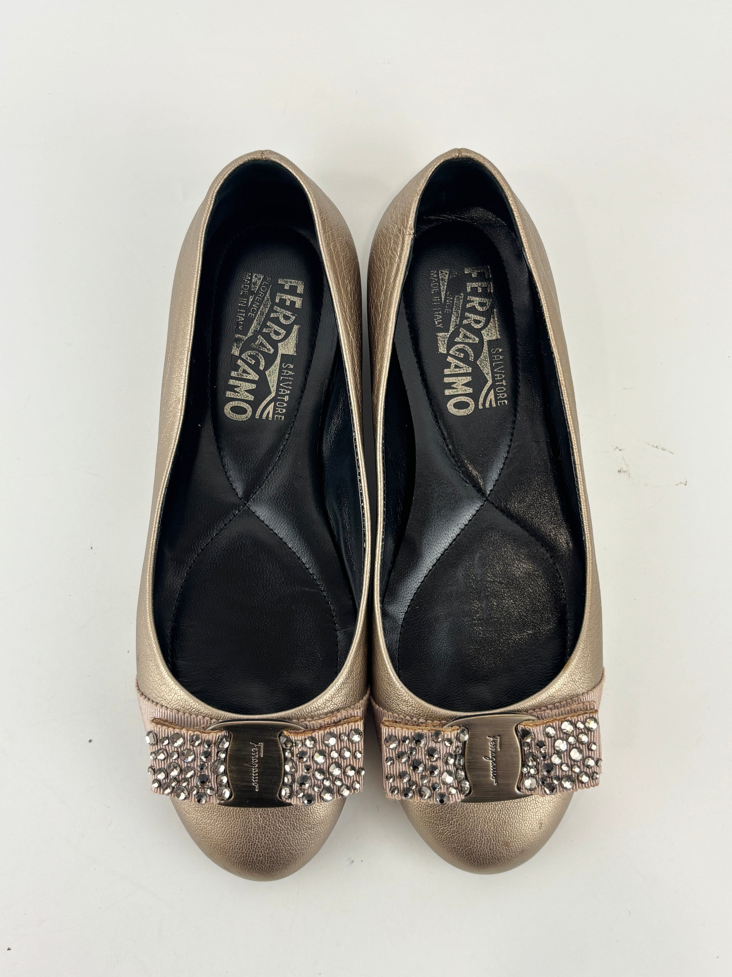 Varina Ballet Flats Metallic Gold Size 35.5