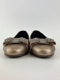 Varina Ballet Flats Metallic Gold Size 35.5