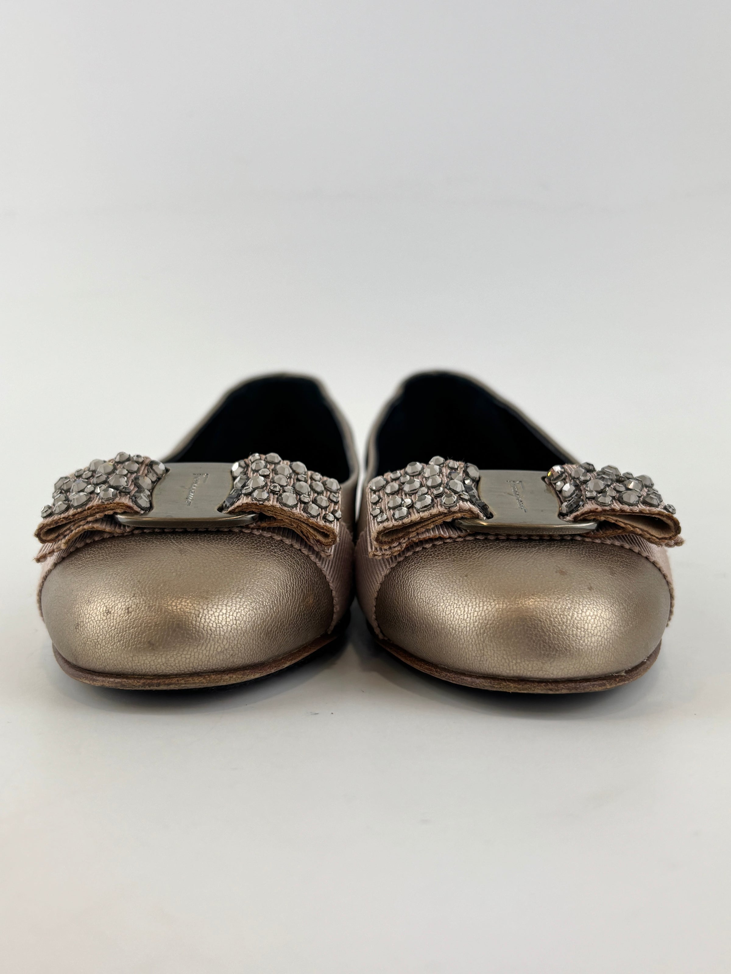 Varina Ballet Flats Metallic Gold Size 35.5