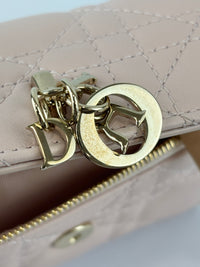 My Dior Glycine Wallet in Powder Pink Cannage Lambskin