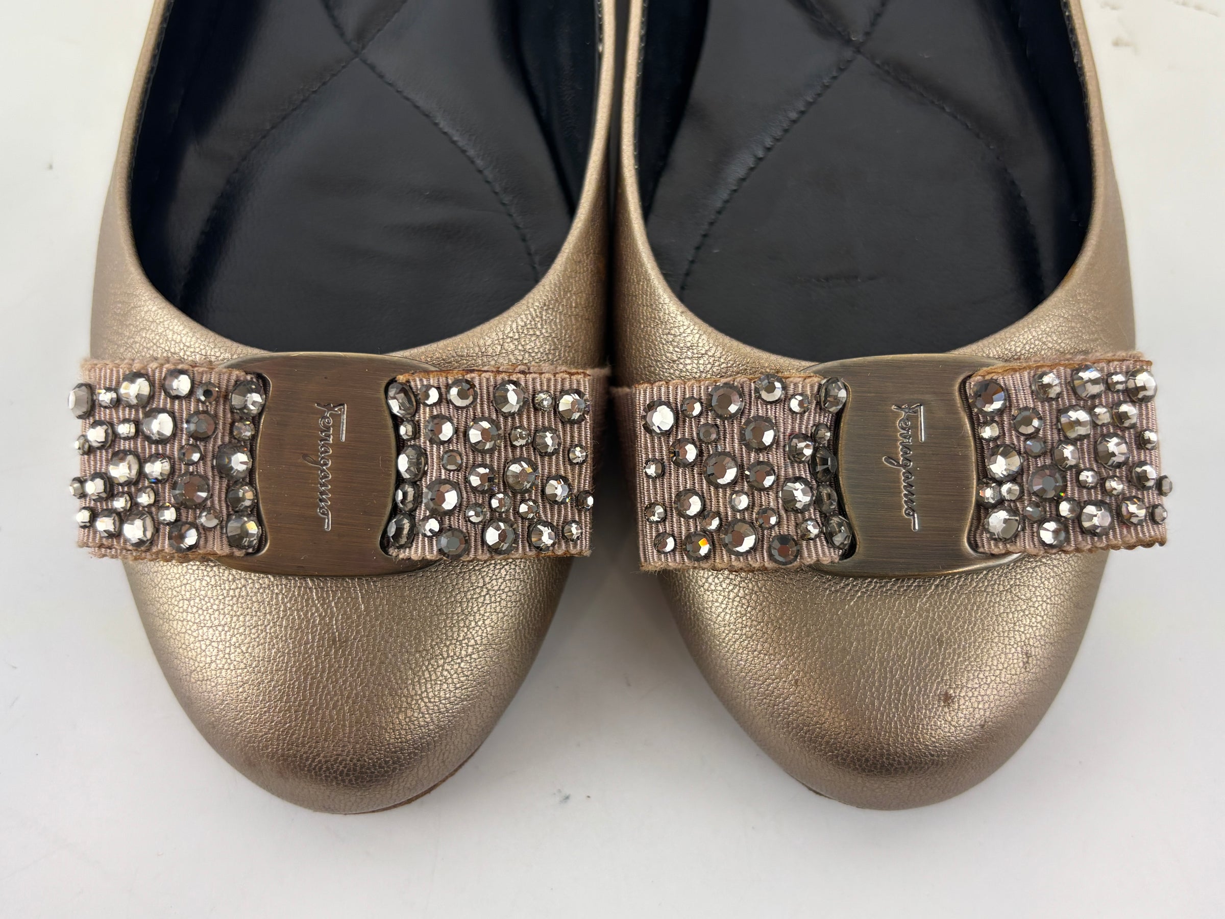 Varina Ballet Flats Metallic Gold Size 35.5