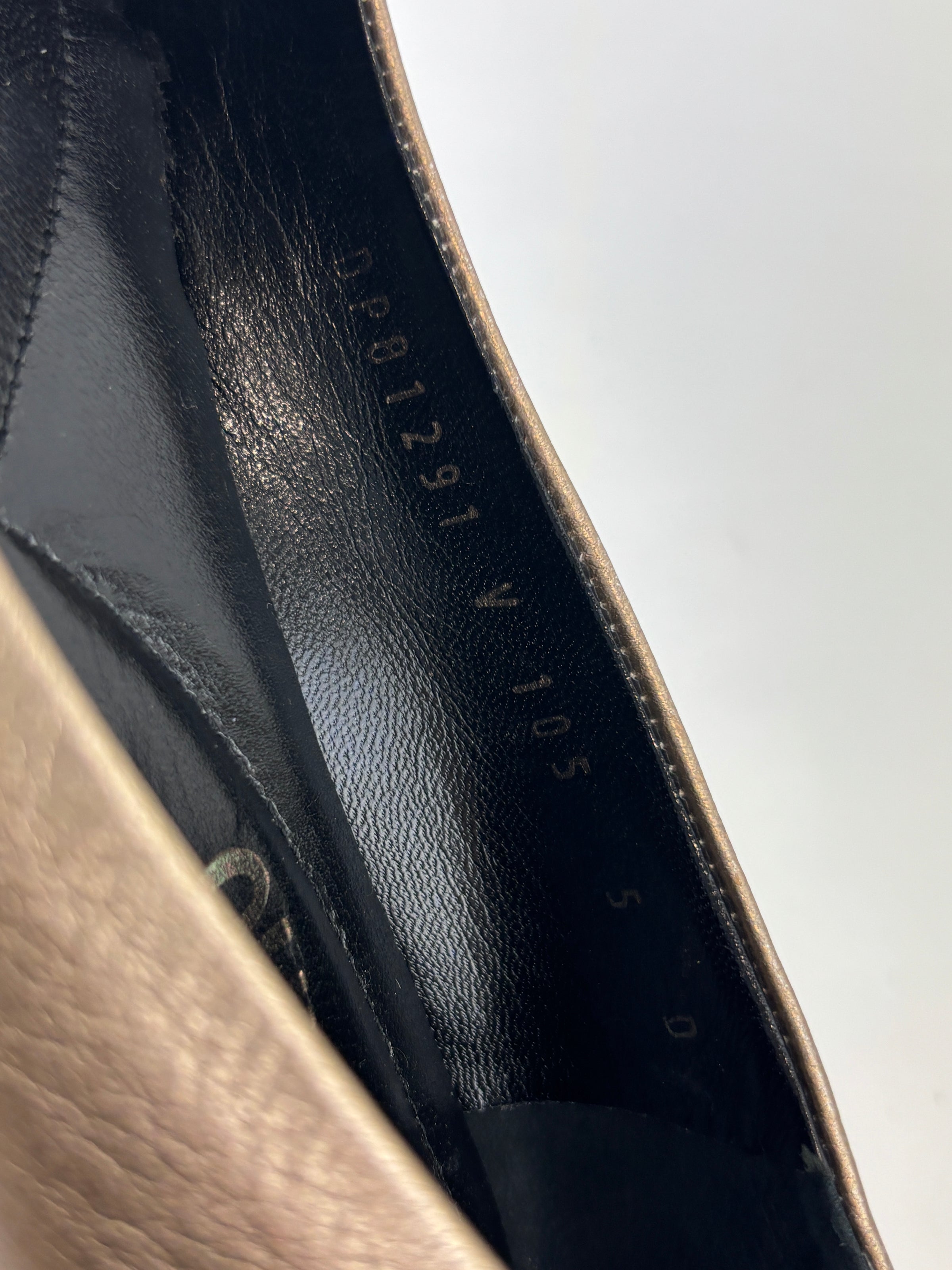 Varina Ballet Flats Metallic Gold Size 35.5