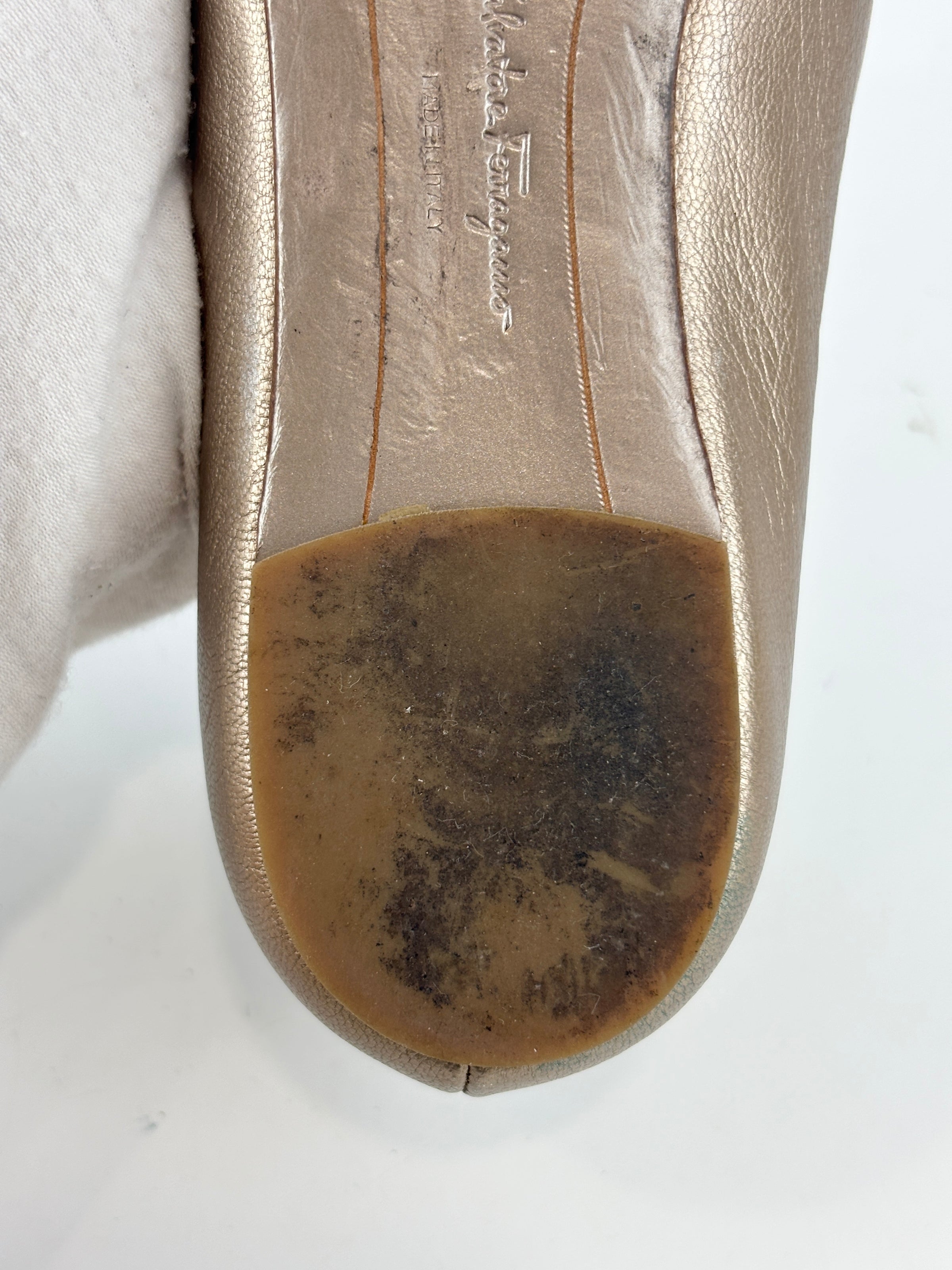 Varina Ballet Flats Metallic Gold Size 35.5