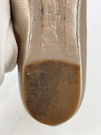 Varina Ballet Flats Metallic Gold Size 35.5