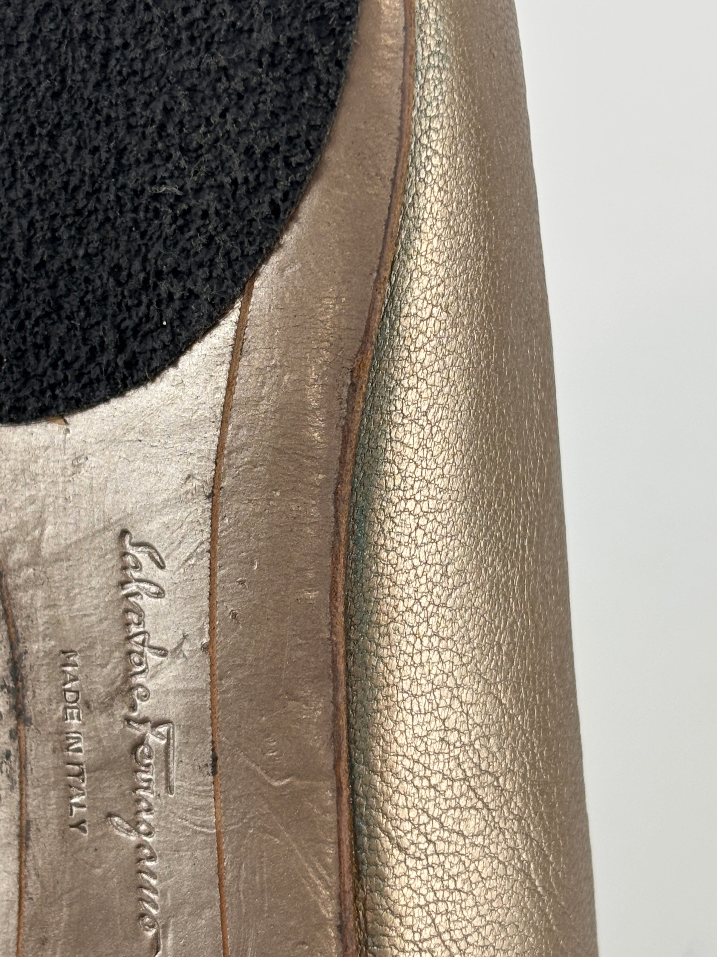 Varina Ballet Flats Metallic Gold Size 35.5