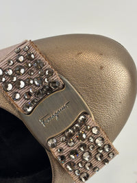 Varina Ballet Flats Metallic Gold Size 35.5