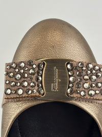 Varina Ballet Flats Metallic Gold Size 35.5