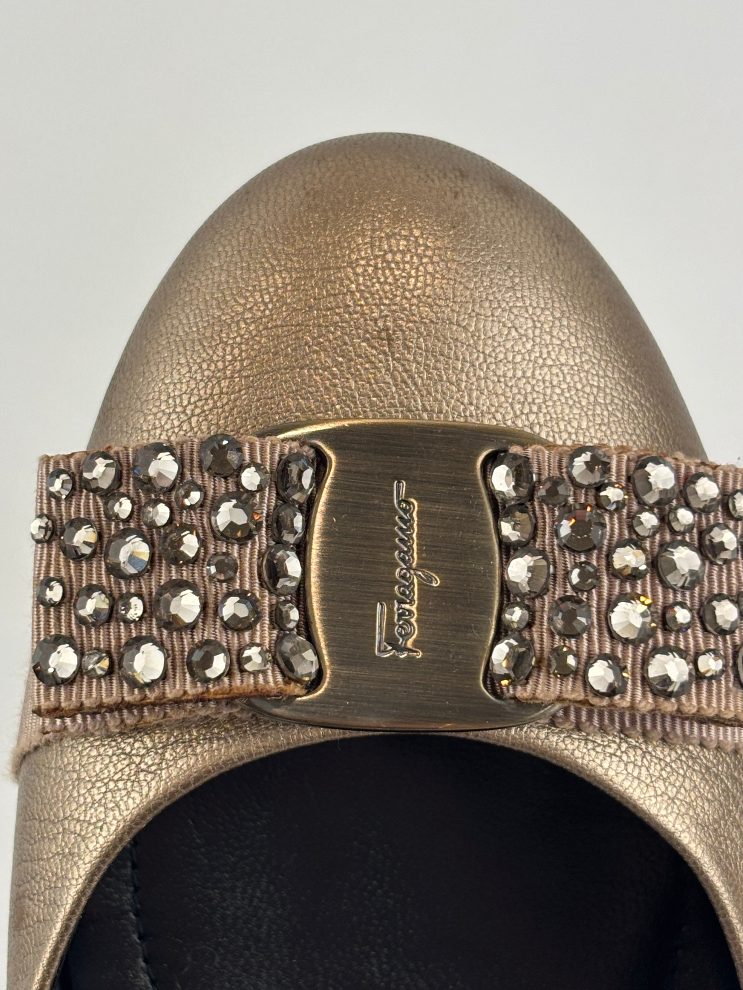 Varina Ballet Flats Metallic Gold Size 35.5