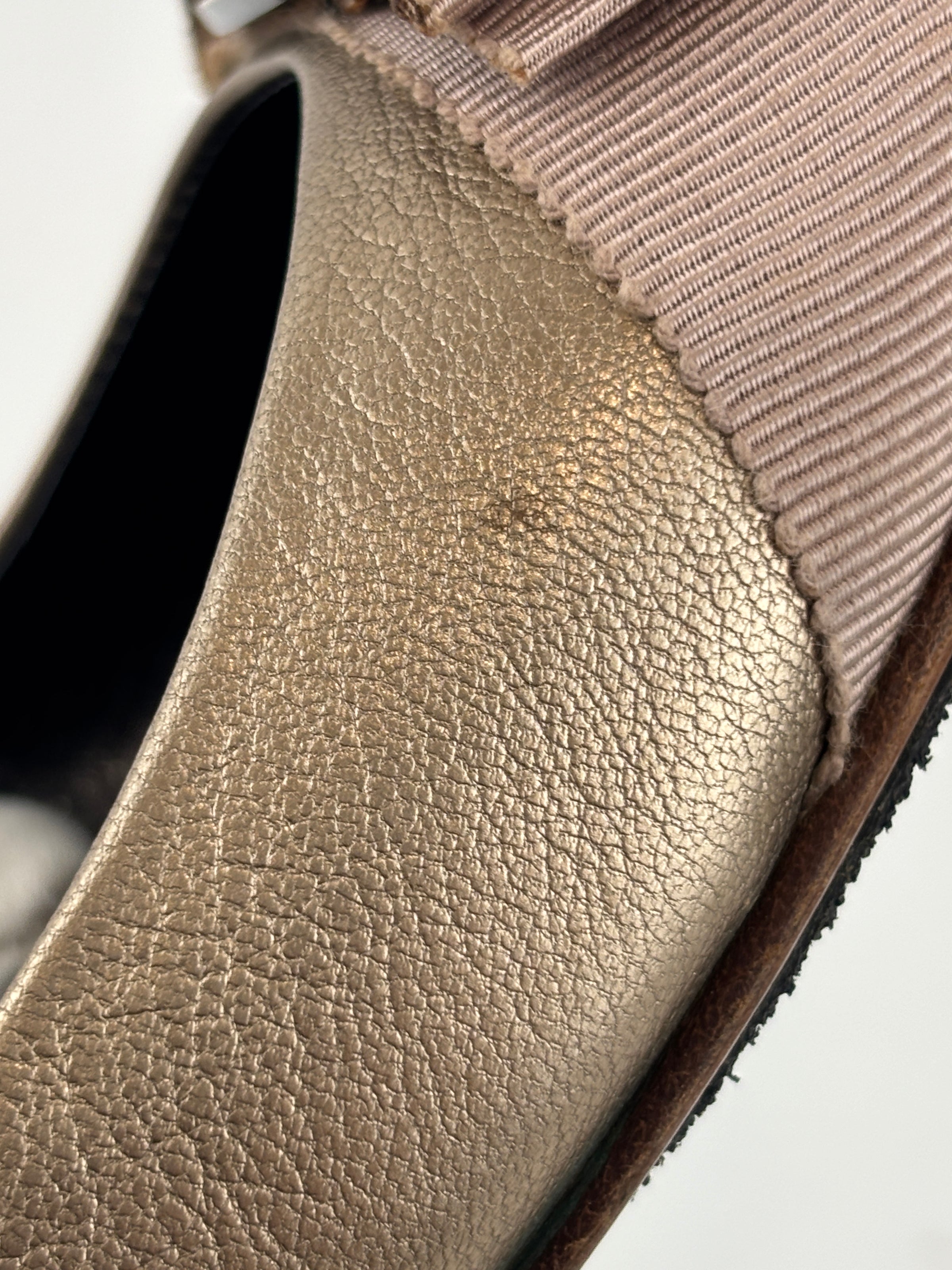 Varina Ballet Flats Metallic Gold Size 35.5