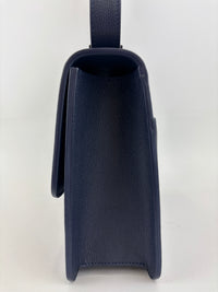 Montaigne Shoulder Bag in Navy Blue Matte BHW