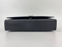 Kate Medium "So Black" Grain de Poudre Embossed Black