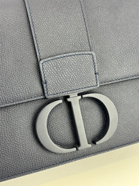 Montaigne Shoulder Bag in Navy Blue Matte BHW