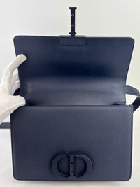 Montaigne Shoulder Bag in Navy Blue Matte BHW