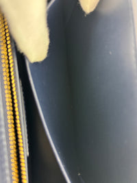 Montaigne Shoulder Bag in Navy Blue Matte BHW