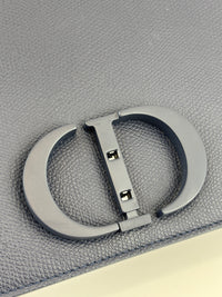 Montaigne Shoulder Bag in Navy Blue Matte BHW