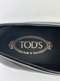 Men’s Smooth Leather Loafers in Black Size 5