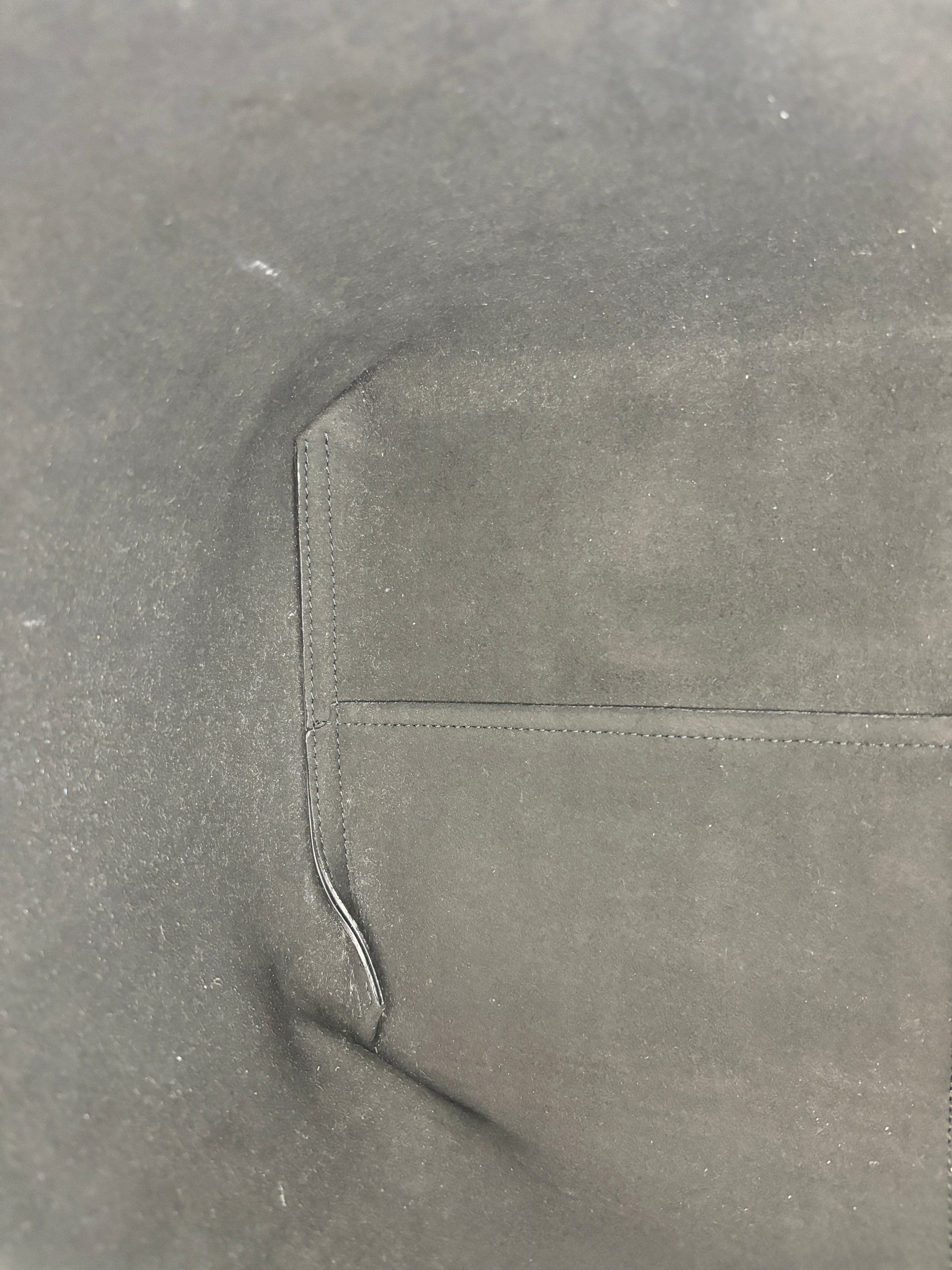 Black Leather Barocco Print Shopper Tote
