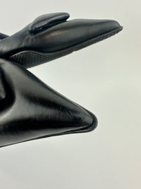 Slingback Black Brushed Leather Pumps Size 35.5