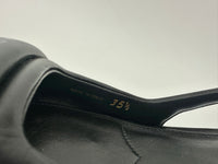 Slingback Black Brushed Leather Pumps Size 35.5