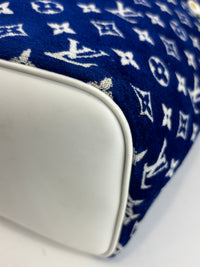 M46220 Neverfull MM Bleu Jacquard Velvet Limited-Edition LV Match Collection