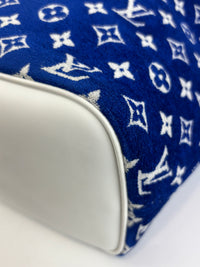 M46220 Neverfull MM Bleu Jacquard Velvet Limited-Edition LV Match Collection