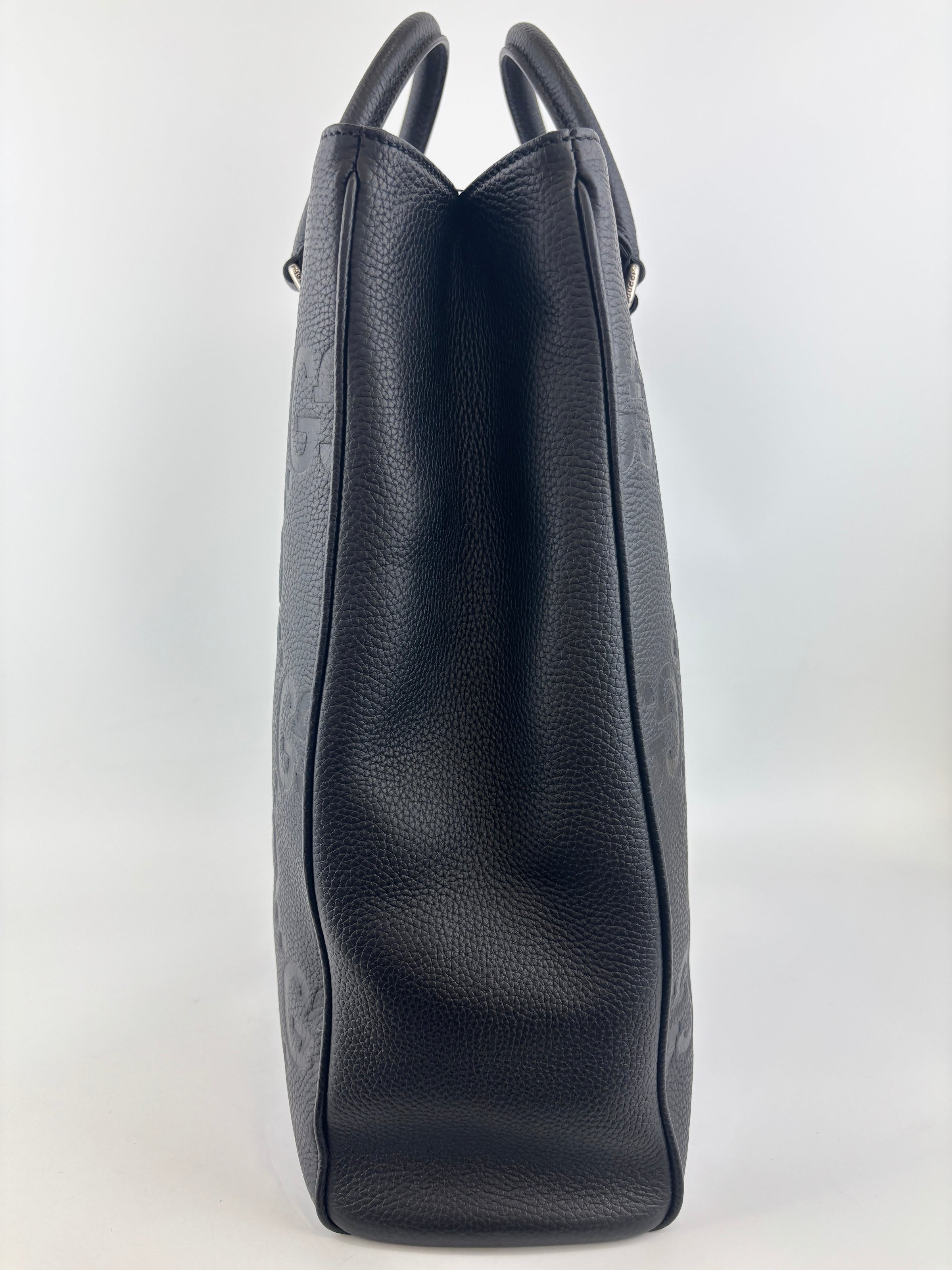 Medium Jumbo GG Leather Tote Bag in Black