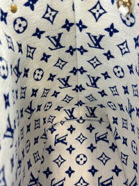 M46220 Neverfull MM Bleu Jacquard Velvet Limited-Edition LV Match Collection