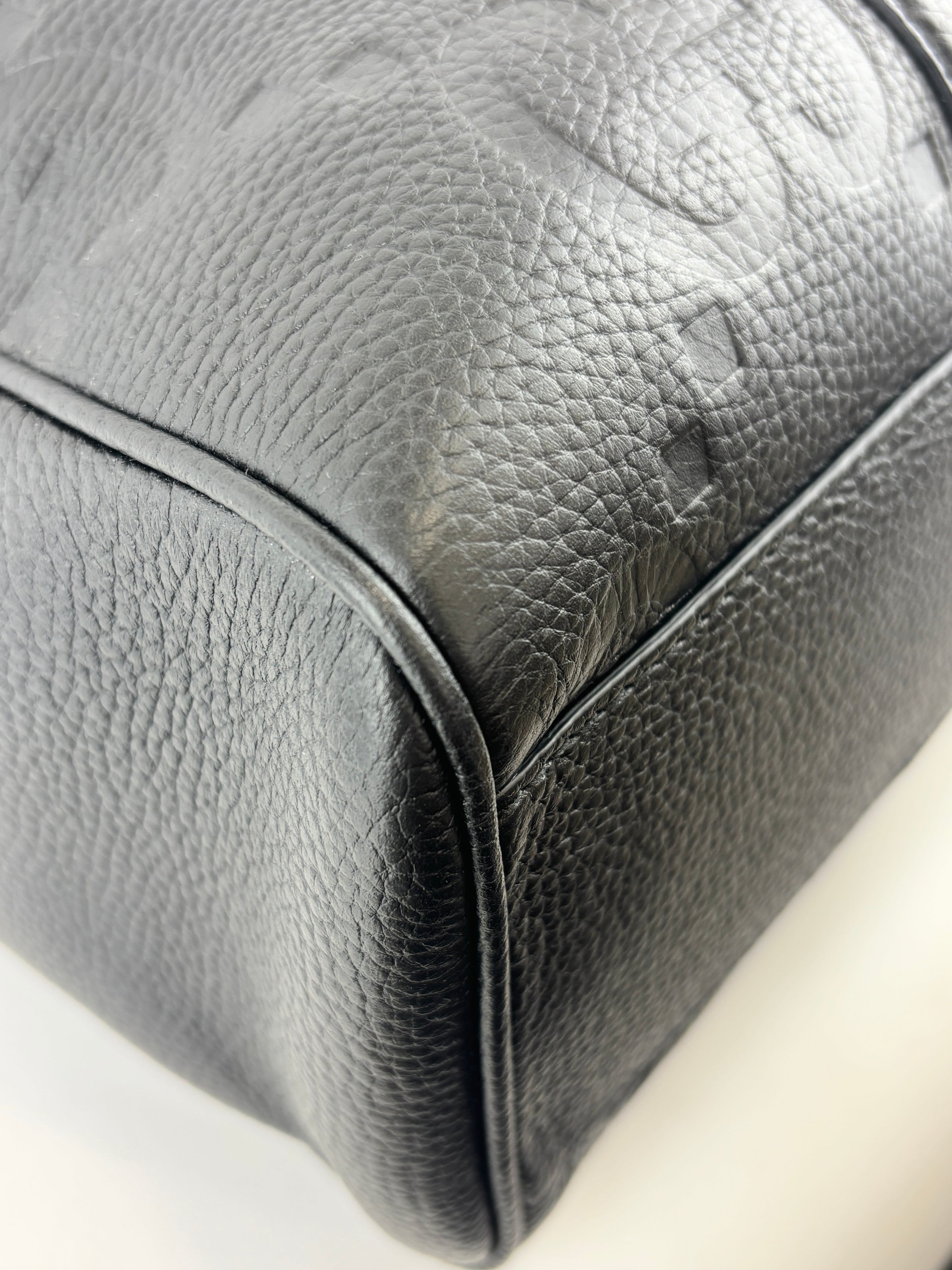 Medium Jumbo GG Leather Tote Bag in Black