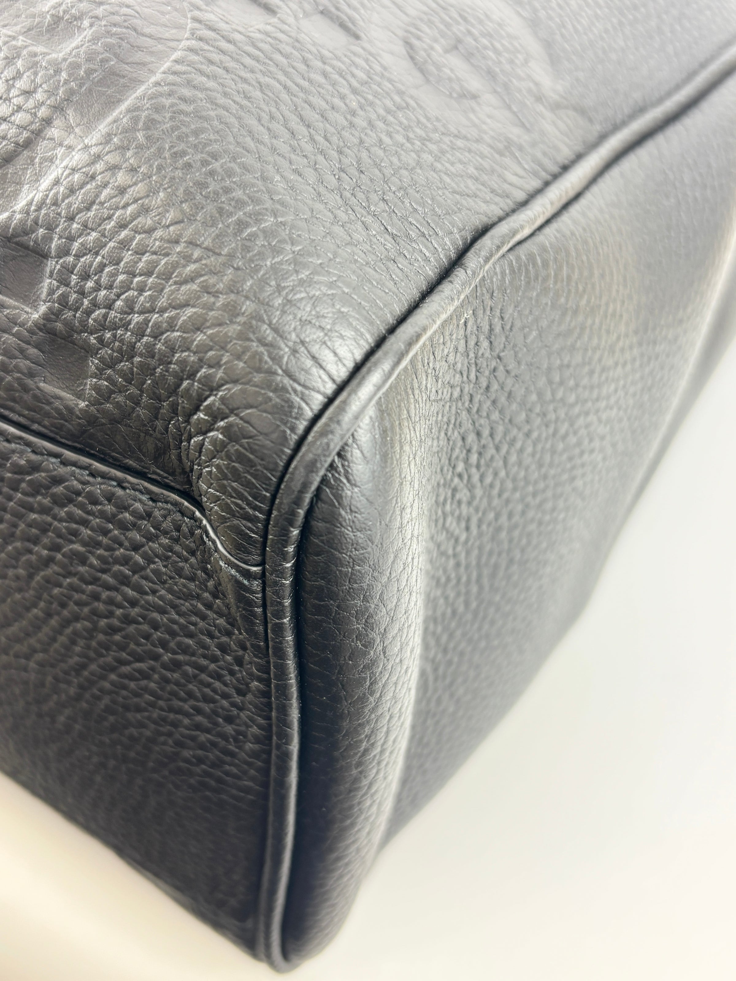 Medium Jumbo GG Leather Tote Bag in Black