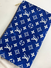 M46220 Neverfull MM Bleu Jacquard Velvet Limited-Edition LV Match Collection