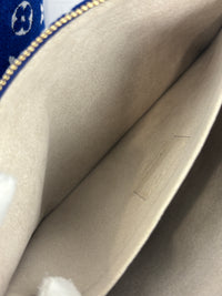 M46220 Neverfull MM Bleu Jacquard Velvet Limited-Edition LV Match Collection