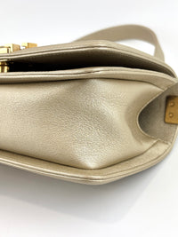 Limited Edition Gold Metallic Small Boy Flap Calfskin Antique GHW