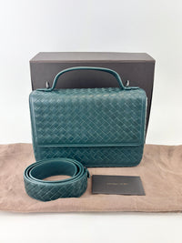 Intrecciato Alumna Top Handle Bag