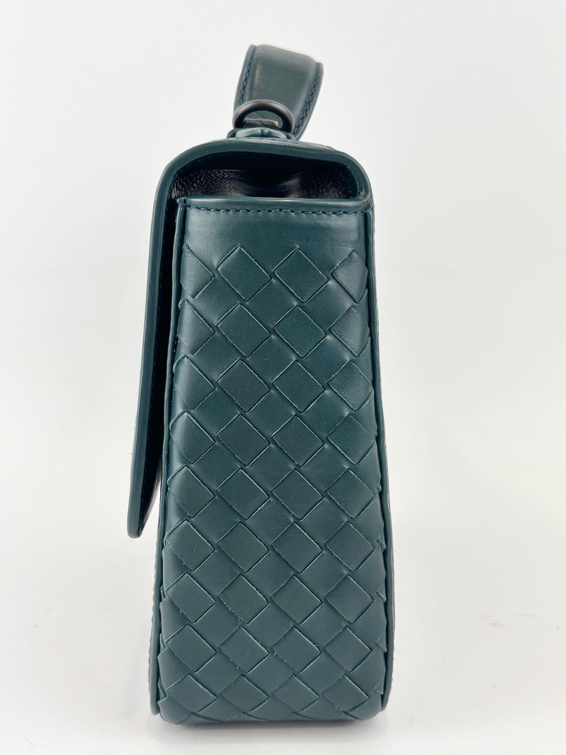 Intrecciato Alumna Top Handle Bag