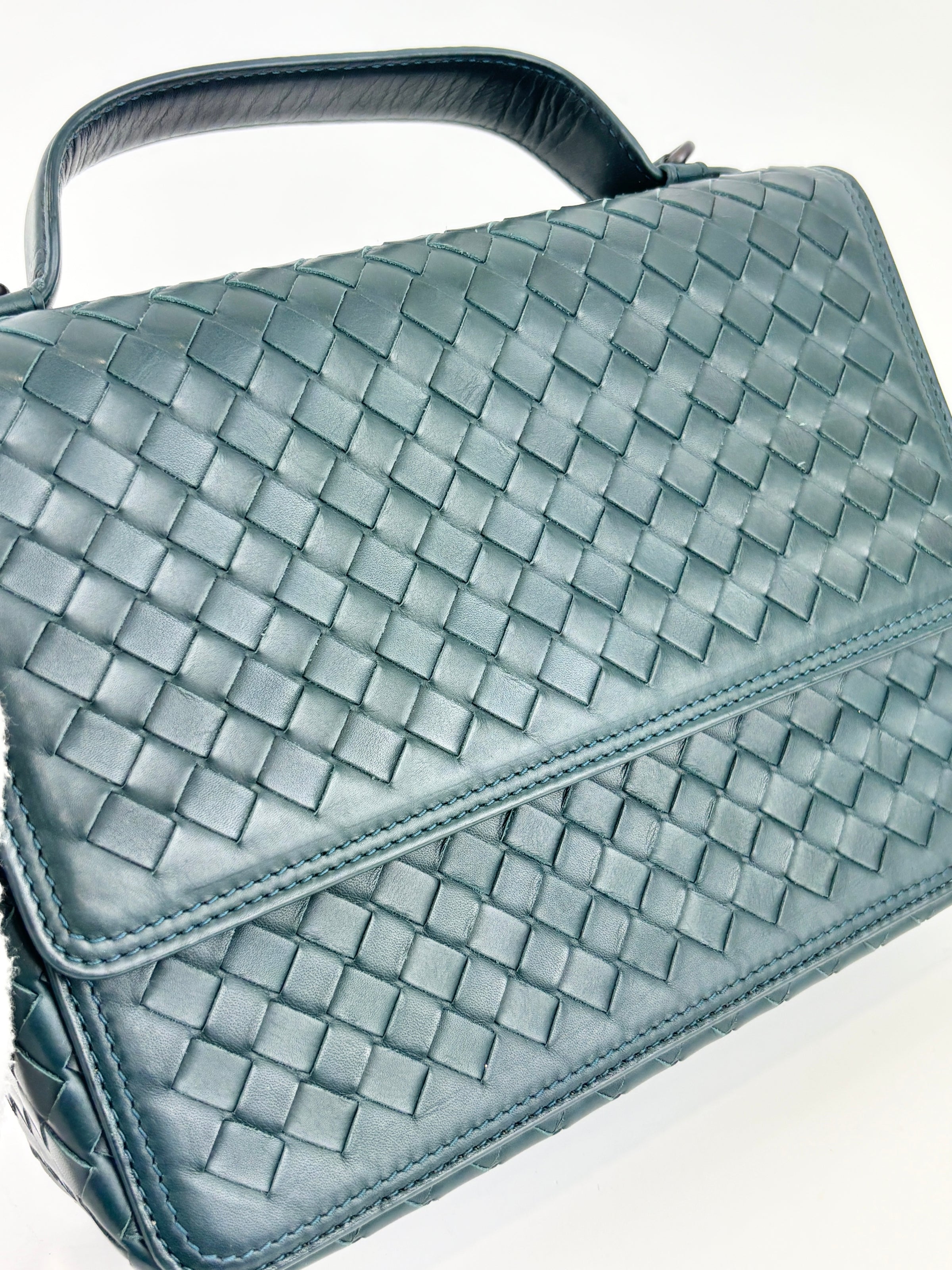 Intrecciato Alumna Top Handle Bag