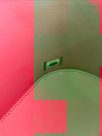 Pink Lambskin Trendy CC Top Handle Vanity Case With Chain LGHW