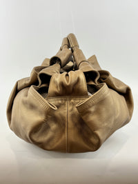 Nappa Aire Gold Anagram Leather Tote