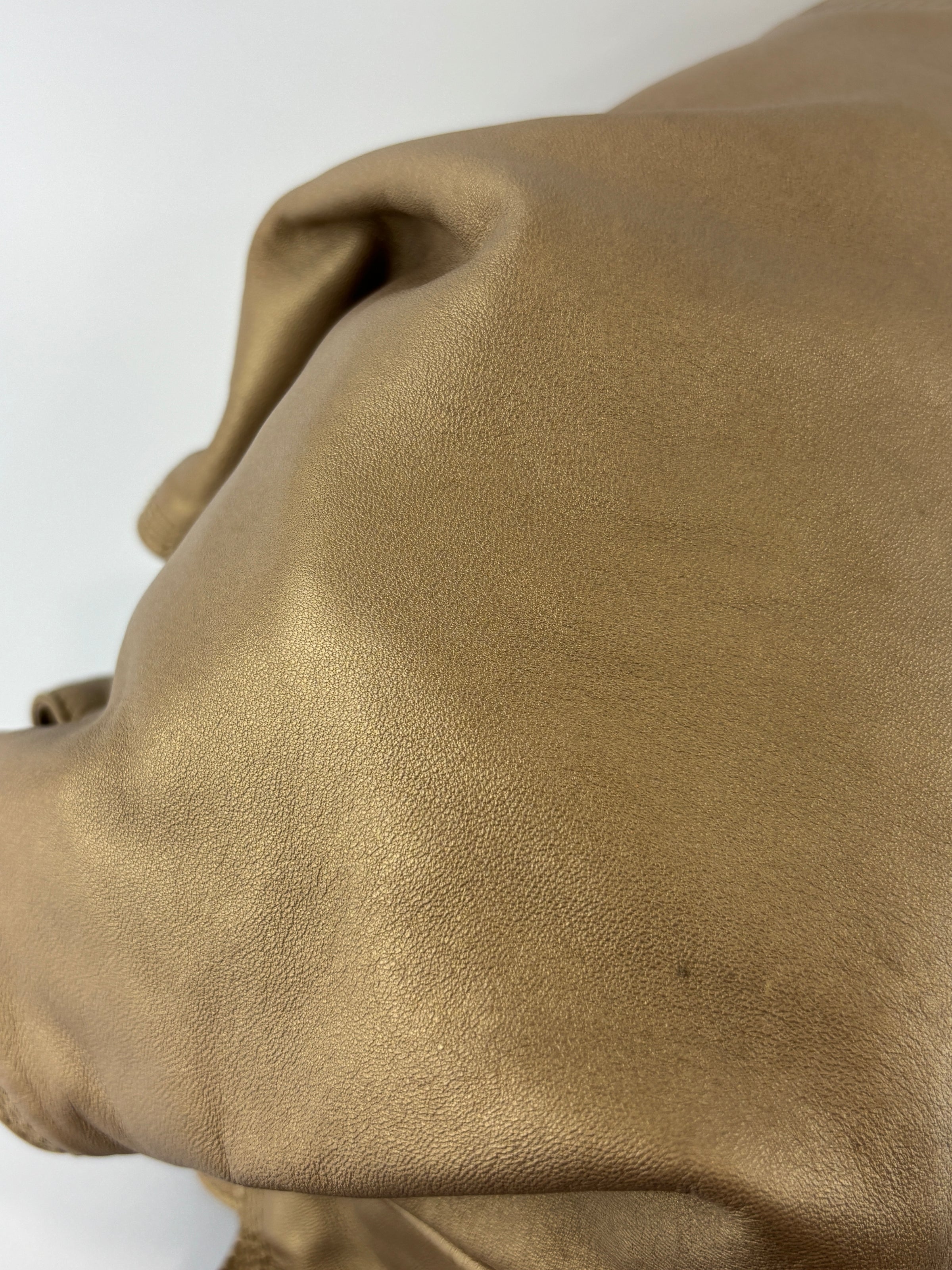 Nappa Aire Gold Anagram Leather Tote
