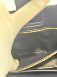 Large Brushed Calfskin Gancini Arch Shoulder Hobo Midnight Blue