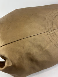 Nappa Aire Gold Anagram Leather Tote