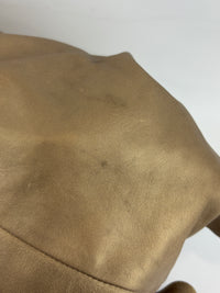 Nappa Aire Gold Anagram Leather Tote