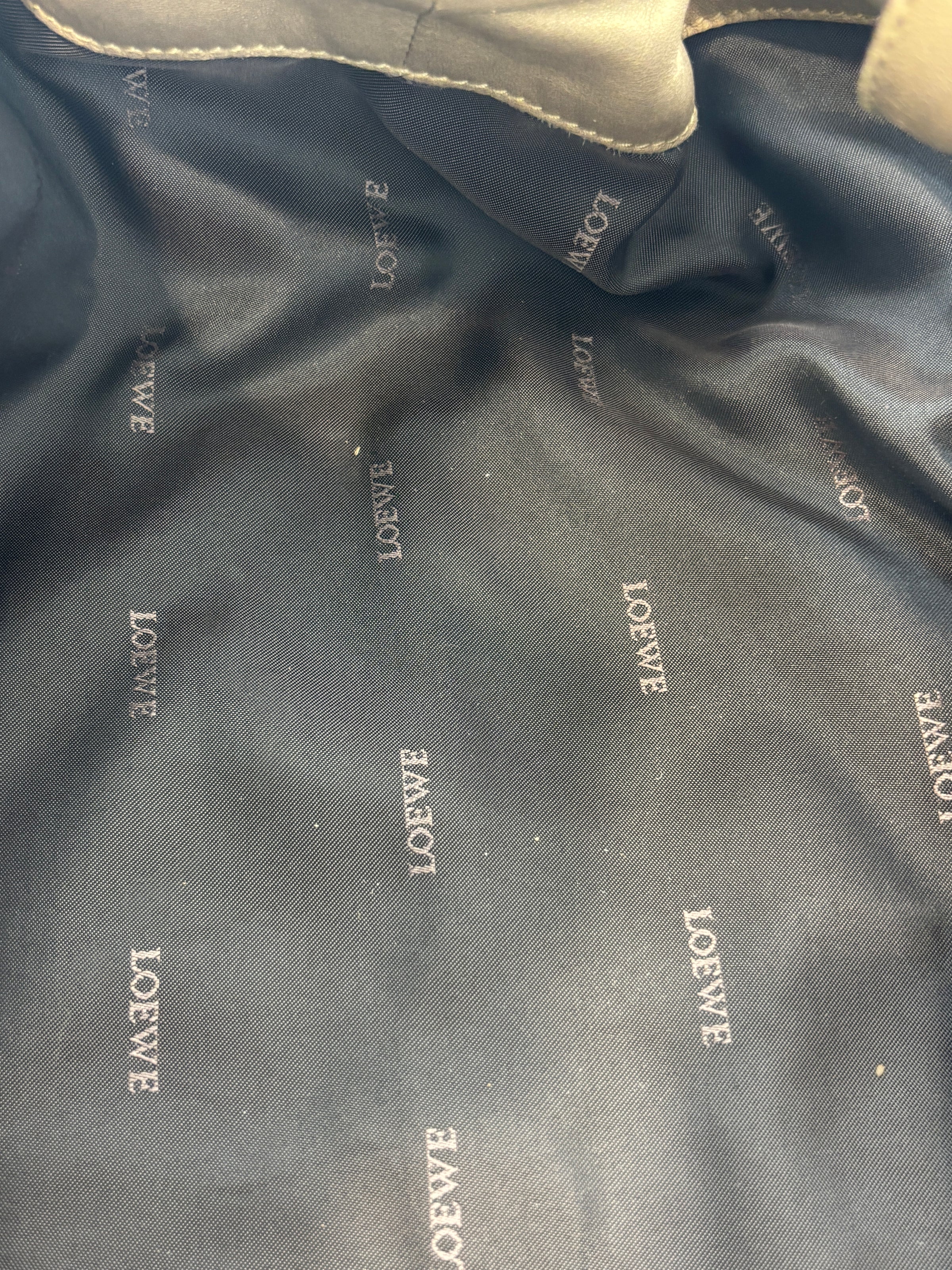 Nappa Aire Gold Anagram Leather Tote