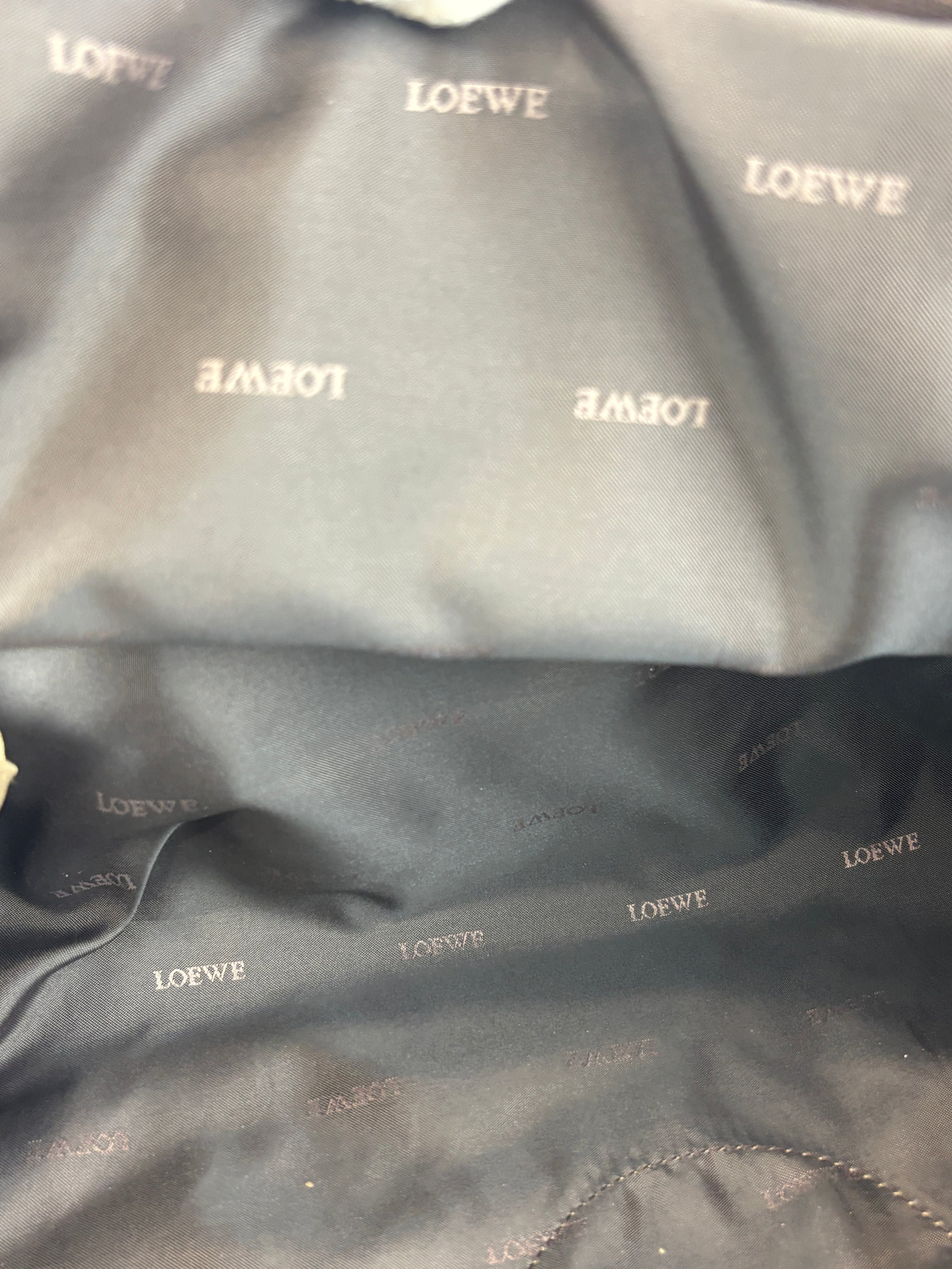 Nappa Aire Gold Anagram Leather Tote