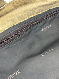 Nappa Aire Gold Anagram Leather Tote