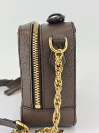 Beige GG Supreme Coated Canvas Ophidia Mini Square Shoulder Bag