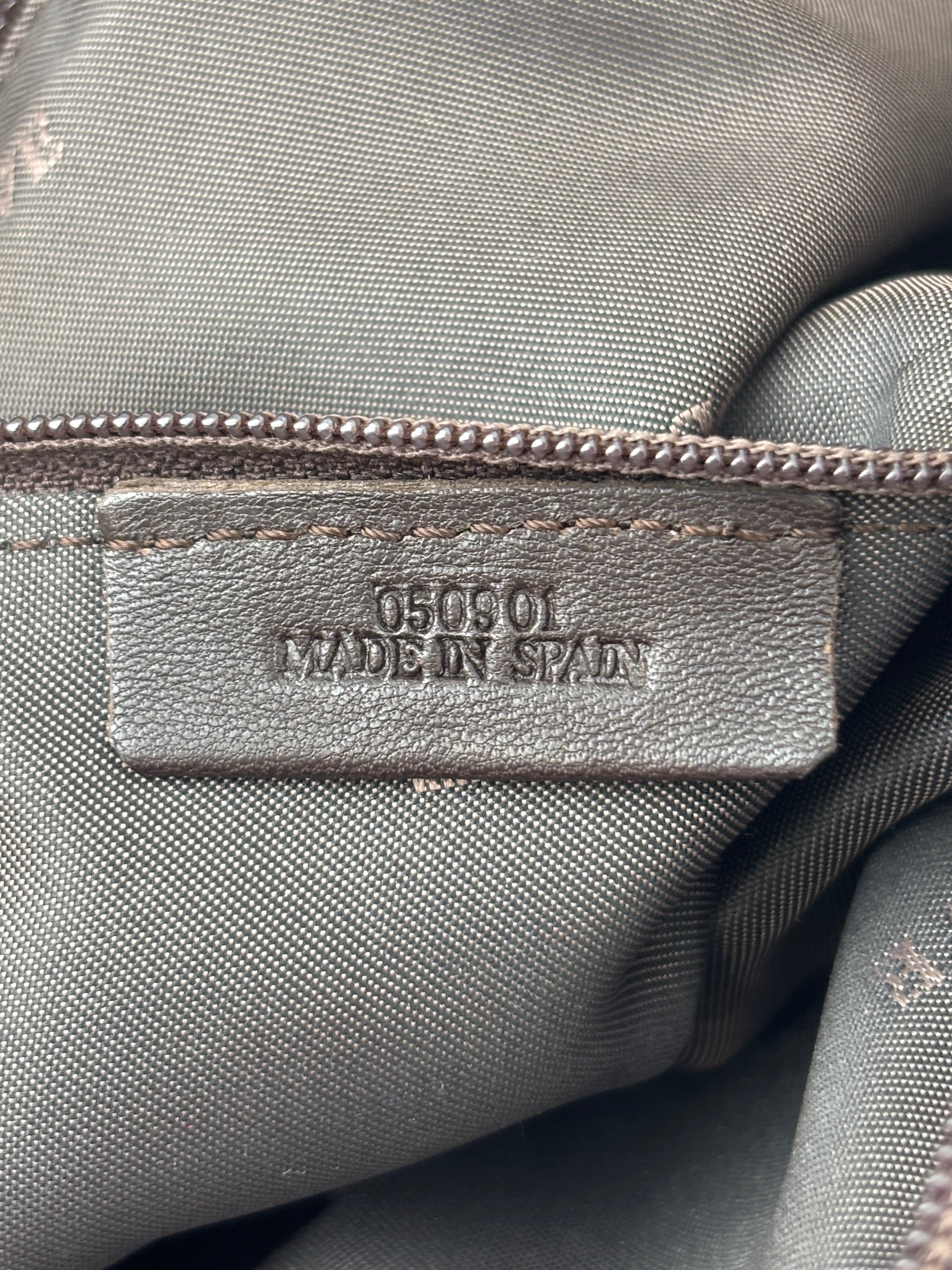 Nappa Aire Gold Anagram Leather Tote