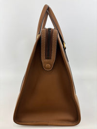 715671 Koi Calfskin Large GG Jacquard/Canvas Bauletto Duffle Bag